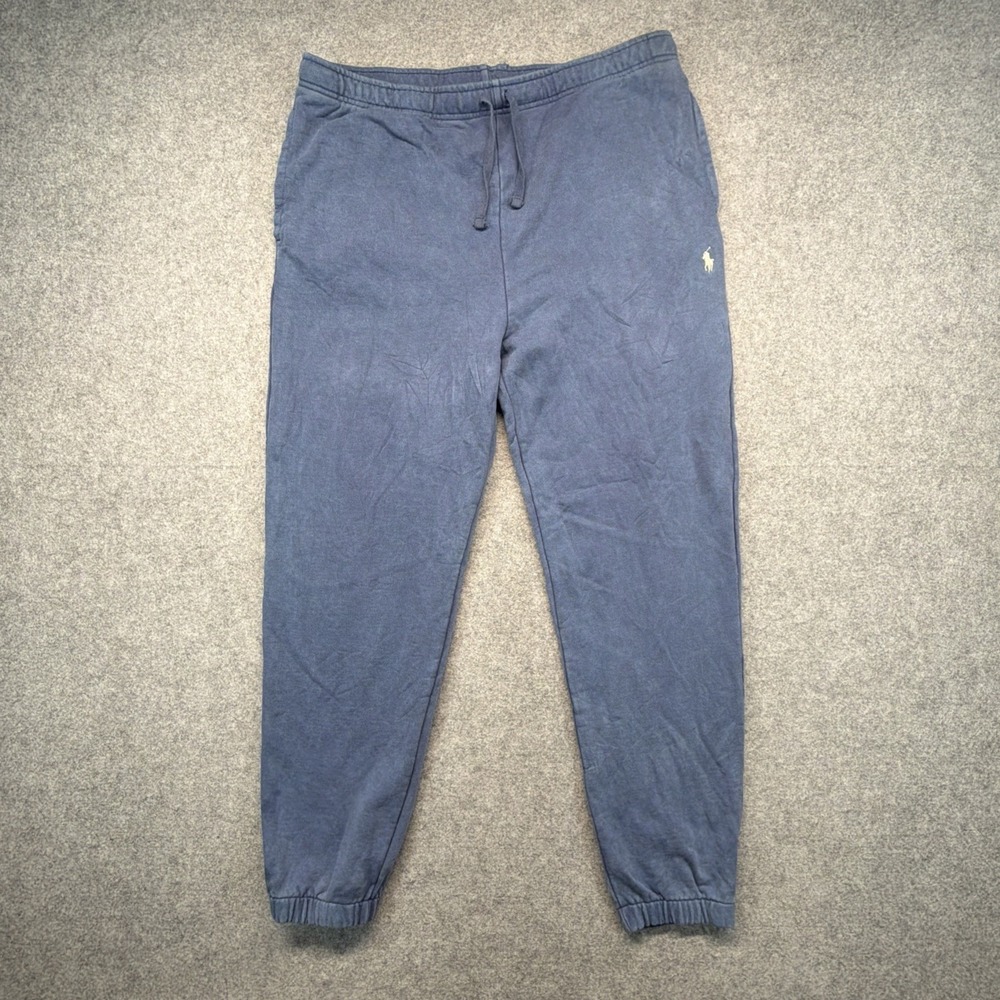Polo Ralph Lauren Knit Jogger Sweatpants Men's 2XL XXL Blue Casual